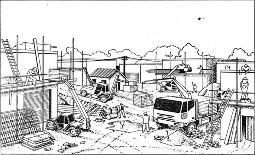 Image result for spot the hazard construction site